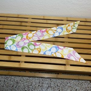 Coach silk skinny scarf